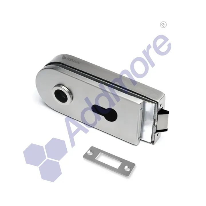 AOPS-03 D Type Lock with Strike Plate, Office Partition · Satin