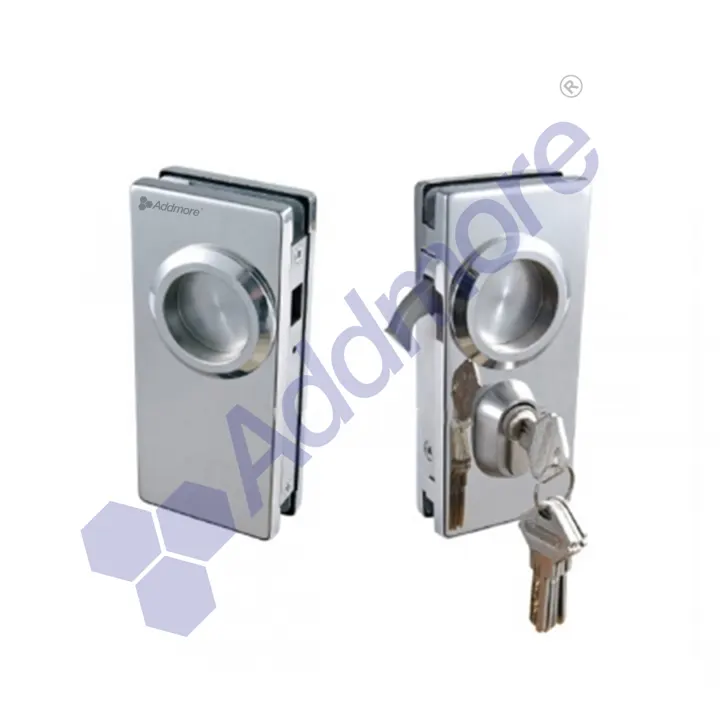 ASL-40 Sliding Door Lock with Sliding Handle, Strike Box (Double Door)