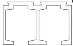 AST 44-03 Track for Double Glass Door